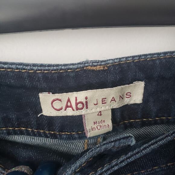 Cabi Zoe Deep Indigo Blue Bootcut Jeans Size 4 - Picture 5 of 7
